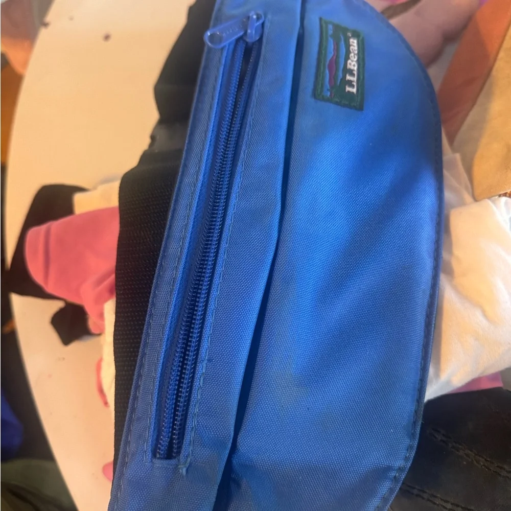 Vintage 90s L.L. Bean Fanny pack Blue Waist Bag